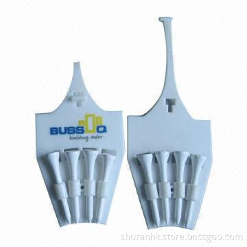 Golf Tee Holders, Made of PVC Material, Customized Logos and Different Colors Available